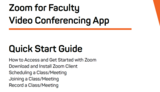 Using Zoom for Faculty