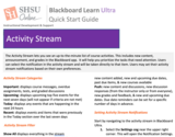 Blackboard Ultra Activity Stream - Student Quick Start Guide