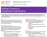 Blackboard Ultra Adding Content - Student Quick Start Guide
