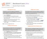 Blackboard Ultra Basics - Instructor Quick Start Guide