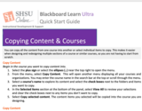 Copying Content & Courses in Blackboard Ultra - Instructor Quick Start Guide