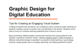 Graphic Design for Digital Education