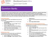 Blackboard Ultra Question Bank - Instructor Quick Start Guide