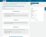 Texas Government 2.0, The Executive Department and the Office of the Governor of Texas, The Qualifications and Roles of the Texas Governor