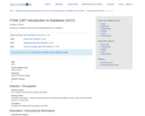 ITSW 1307 Introduction to Database (ACC)