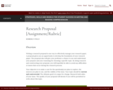 Research Proposal [Assignment/Rubric]