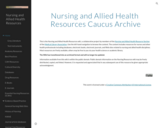 Nursing and Allied Health Resources