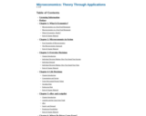 Microeconomics: Theory Through Applications