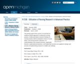 N 536 - Utilization of Nursing Research in Advanced Practice