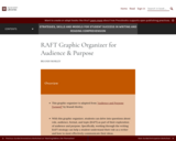 RAFT Graphic Organizer for Audience & Purpose
