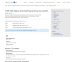ITSE 2321 Object-Oriented Programming-Java (ACC)