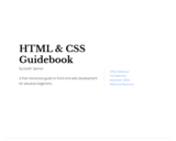 HTML and CSS Guidebook