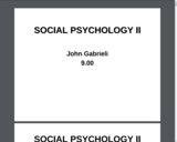 Sample Lecture Notes: Social Psychology II (MIT Open Courseware)