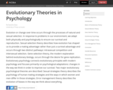 Evolutionary Theories in Psychology