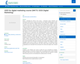 OER for digital marketing course (MKTG 3333 Digital Marketing)