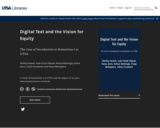 Digital Text and the Vision for Equity: The Case of Introduction to Humanities I at UTSA
