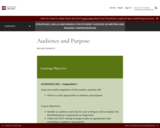 Audience and Purpose – Strategies, Skills and Models for Student Success in Writing and Reading Comprehension