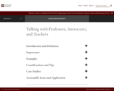 Intervention Strategies: Talking with Professors, Instructors, and Teachers