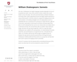 Shakespeare's Sonnets 55 and 73