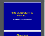 Sample Lecture Notes: Blindsight and Neglect (MIT Open Courseware)