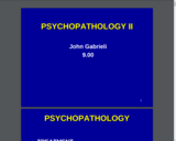 Sample Lecture Notes: Psychopathology II (MIT Open Courseware)