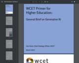 WCET Primer for Higher Education: General Brief on General AI