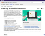 SLIDE Practices for Creating Accessible Documents