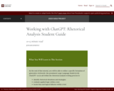 Working with ChatGPT: Rhetorical Analysis Student Guide