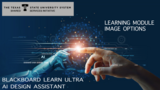 Learning Module Image Integration Options - AI Design Assistant with Blackboard Ultra Course View