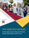To Be Young Gifted and Black: Creating Student Success Pathways for the African American Higher Education Learner in Texas