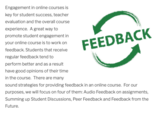 Feedback Strategies for your Online Course