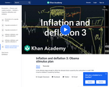 Current Economics: Inflation & Deflation: Obama Stimulus Plan (3 of 3)