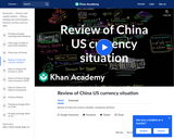 Current Economics: Review of China U.S. Currency Situation