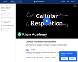 Biology: Introduction to Cellular Respiration