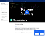 Organic Chemistry: Ketone Naming