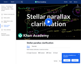 Cosmology and Astronomy: Stellar Parallax Clarification