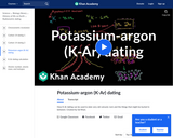 Cosmology and Astronomy: Potassium-Argon (K-Ar) Dating