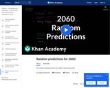 Cosmology and Astronomy: Random Predictions for 2060É