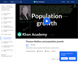 History: Thomas Malthus and Population Growth