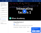 Differential Equations: Integrating Factors 1