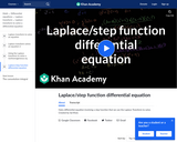 Differential Equations: Laplace/Step Function Differential Equation