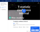 Statistics: T-Statistic Confidence Interval