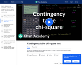 Statistics: Contingency Table Chi-Square Test