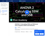 Statistics: ANOVA 2 - Calculating SSW and SSB (Total Sum of Squares Within and Between)