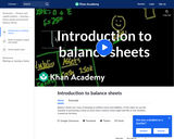 Finance & Economics: Introduction to Balance Sheets