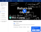 Finance & Economics: Return on Capital