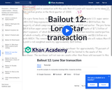 Finance & Economics: Bailout 12: Lone Star Transaction