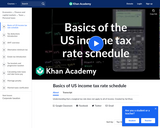 Finance & Economics: Basics of US Income Tax Rate Schedule