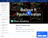 Financial Bailout 9: Paulson's Plan