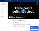 Three Points Defining a Circle